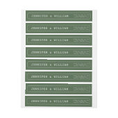 Donker Sage Modern Minimalistisch (Vel)