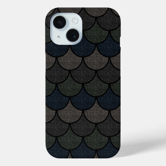Donker Schaalrand Draken Schub Patroon Case-Mate iPhone Case (Achterkant)