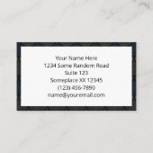 Donker Schaalrand Draken Schub Patroon Visitekaartje (Achterkant)