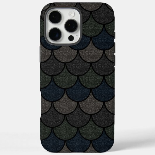 Donker Schaalrandige Dragonschaalpatroon Case-Mate iPhone Case (Achterkant)
