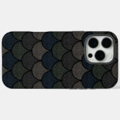 Donker Schaalrandige Dragonschaalpatroon Case-Mate iPhone Case (Achterkant (horizontaal))