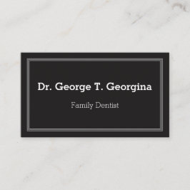 Donker, schoon, professioneel Visitekaartje Afsprakenkaartje