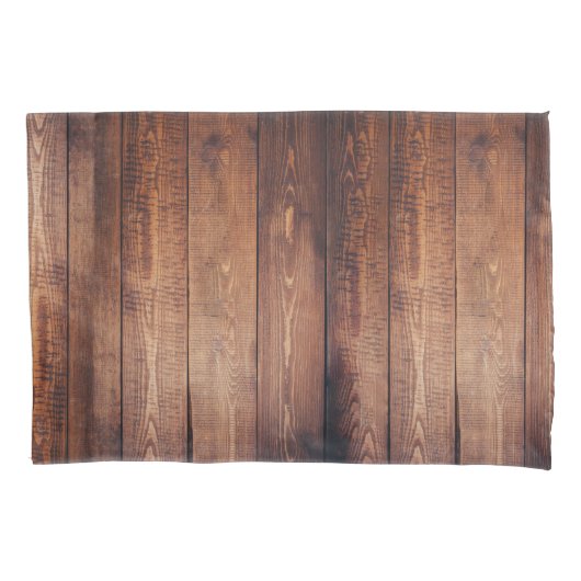 Donker schuurhout kussensloop (Voorkant-Links)