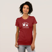 Donker Shirt JWPOSD - Rood (Voorkant volledig)