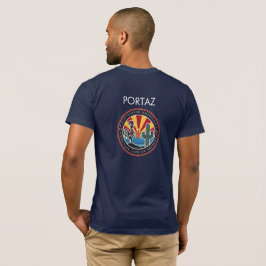 Donker Shirt met PortAz logo aan voor- en achterka