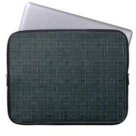 Donker sierdoolhof laptop sleeve