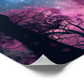 Donker Silhouette Mobiel Behang Poster (Hoek)