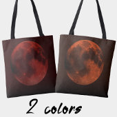 Donker Sinaasappel Copper Moon Graphic Tote Bag