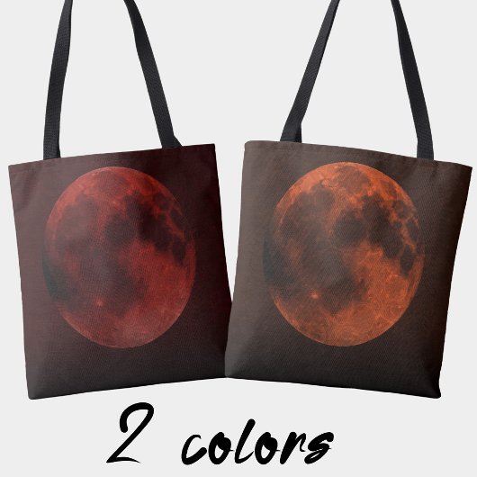 Donker Sinaasappel Copper Moon Graphic Tote Bag