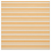 Donker Sinaasappel & Mint Cream Stripes Stof (Swatch)