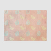 donker Sinaasappel Pasen Tissuepapier (Voorkant)