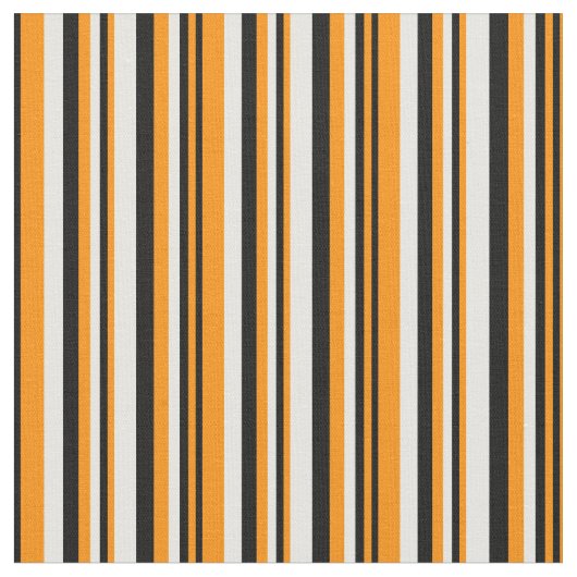 Donker Sinaasappel, Zwart & Wit gevoerd/Gestreept Stof (Close Up)