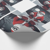 Donker Sinterklaas Glanzend inpakpapier (Hoek)