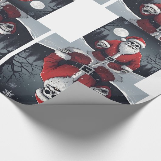 Donker Sinterklaas Glanzend inpakpapier (Hoek)