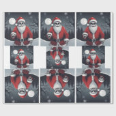 Donker Sinterklaas Glanzend inpakpapier (Vlak)