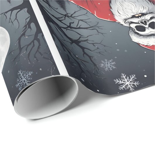 Donker Sinterklaas Glanzend inpakpapier (Rol Hoek)