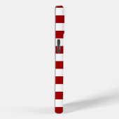 Donker Snoep Appelrood en witte strepen Case-Mate iPhone Case (Achterkant / Rechts)