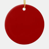 Donker Snoep Apple Red Keramisch Ornament (Voorkant)