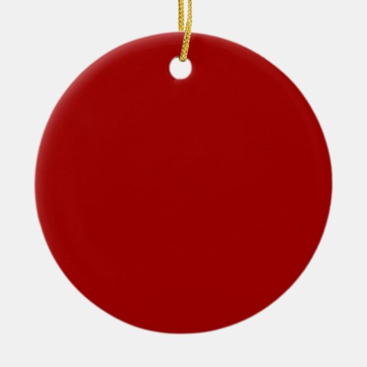 Donker Snoep Apple Red Keramisch Ornament (Voorkant)