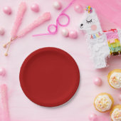 Donker Snoep Apple Red Papieren Bordje (Feest)