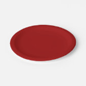 Donker Snoep Apple Red Papieren Bordje (Gekanteld)