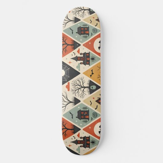 Donker spook patroon persoonlijk skateboard (Voorkant)