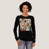 Donker spook patroon Tri-Blend shirt (Voorkant)