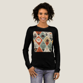 Donker spook patroon Tri-Blend shirt