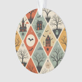 Donker spookpatroon ornament (voorkant)
