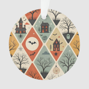 Donker spookpatroon ornament