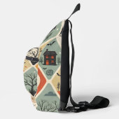 Donker spookpatroon sling bag (Rechts)