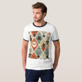 Donker spookpatroon t-shirt (Voorkant volledig)