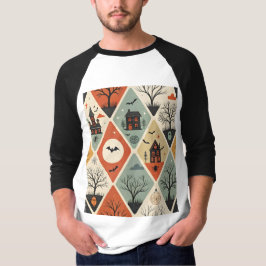 Donker spookpatroon t-shirt