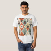 Donker spookpatroon t-shirt (Voorkant volledig)