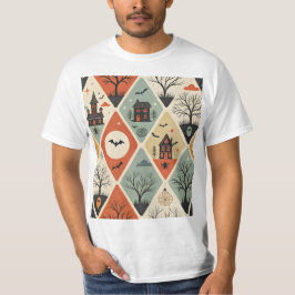 Donker spookpatroon t-shirt