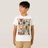 Donker spookpatroon t-shirt (Voorkant volledig)