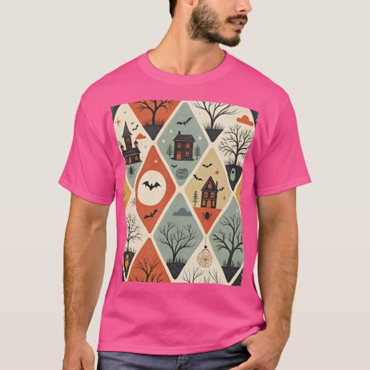 Donker spookpatroon t-shirt (Voorkant)