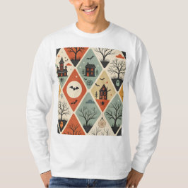 Donker spookpatroon t-shirt
