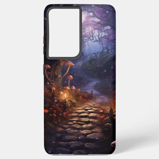 DONKER SPOOKY GOTHIC HALLOWEEN PAD SAMSUNG GALAXY HOESJE (Achterkant)