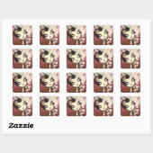 Donker sprookje karakter 13 vierkante sticker (Vel)