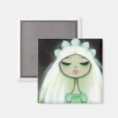 Donker sprookje Karakter 9 - Sad Princess Magneet (Voorkant / Achterkant)