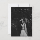 Donker Stijlvolle Classy Meadow Wildflower Dank je (Voorkant)