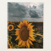 Donker Storm Zonnebloemen Planner (Voorkant)