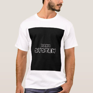 DONKER SYSTEEM. T-SHIRT MET OPDRUK