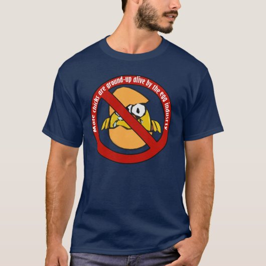 Donker T-shirt met eggesploeerde achtergrond (Voorkant)