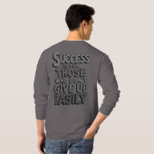 Donker T-shirt met lange mouwen in de VS – Style M (Achterkant volledig)