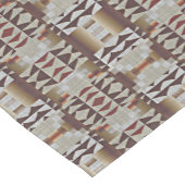 Donker Taupe Rood Bruin Tan Grijs Beige Tribal Art Medium Tafelloper (Hoek)