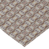 Donker Taupe Rood Bruin Tan Grijs Beige Tribal Art Tafelkleed (Gekanteld)