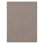 Donker Taupe Rood Bruin Tan Grijs Beige Tribal Art Tafelkleed (Voorkant)
