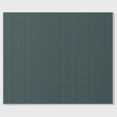 Donker Teal & Donkergrijze Scheve Strepen Cadeaupapier (Vlak)